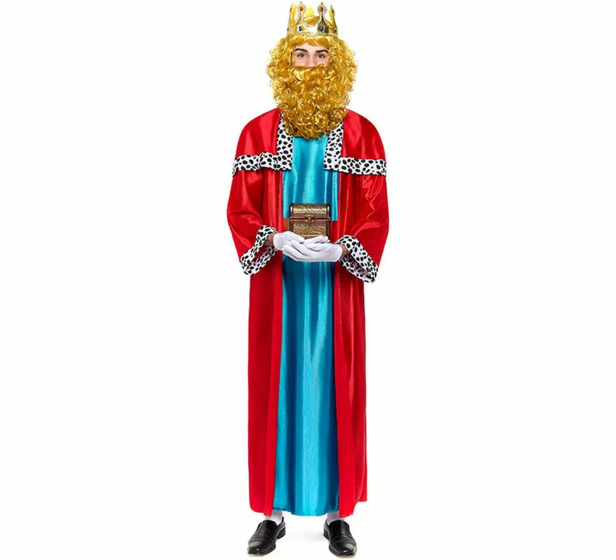 Translation missing: en.Disfraz de Rey Mago roja para hombre