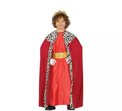 Disfraz de Rey Mago Rojo para niño