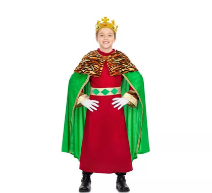 Disfraz de Rey Mago Verde para niño y bebé