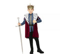 Disfraz de Rey Medieval con estampado deluxe para niño
