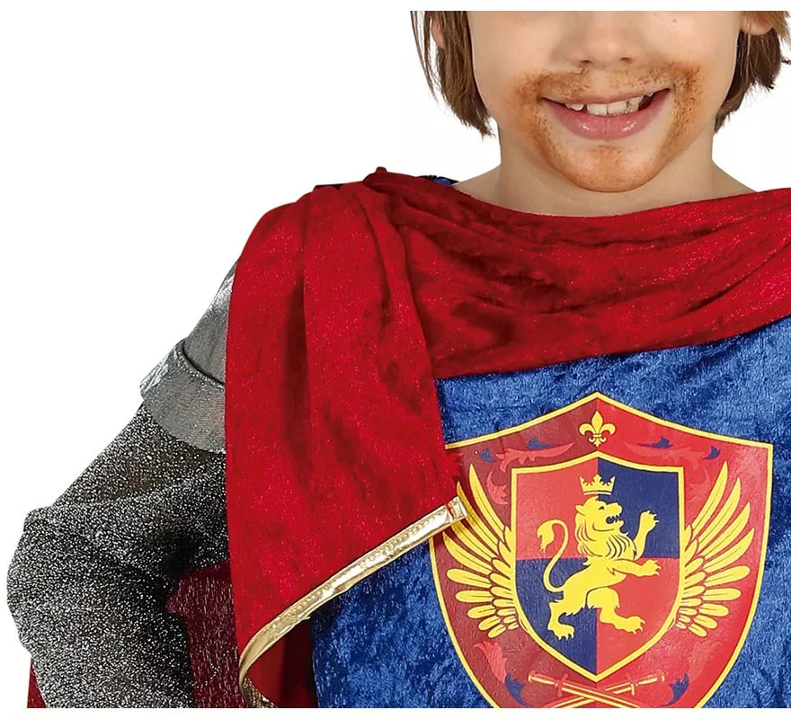 Disfraz de Rey Medieval Elegante con capa para niño