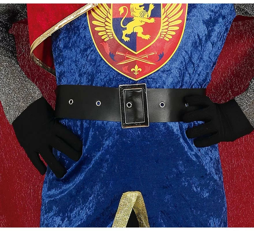 Disfraz de Rey Medieval Elegante con capa para niño