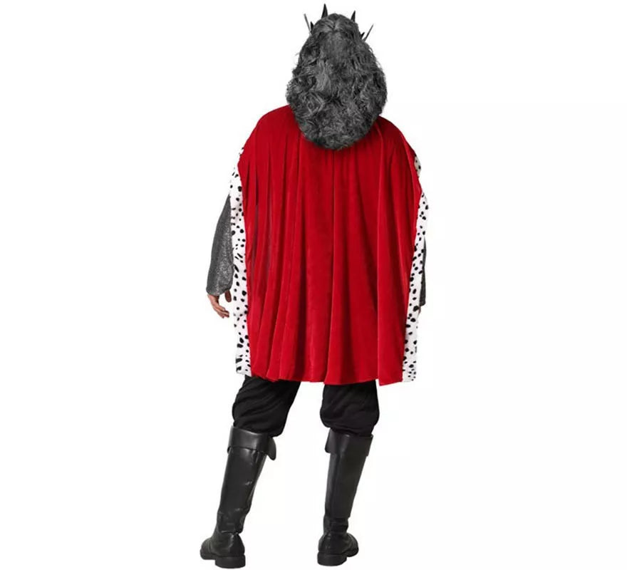 Disfraz de Rey Medieval Gris para hombre