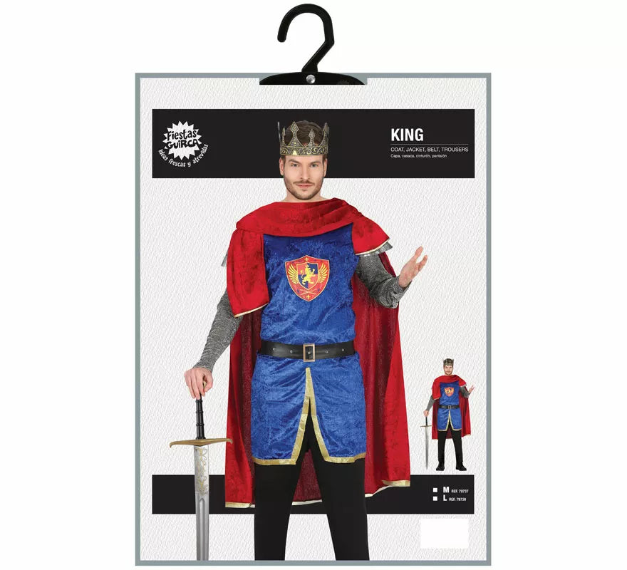 Translation missing: en.Disfraz de Rey Medieval para hombre