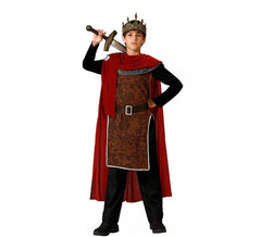 Red Medieval King Costume for Boys