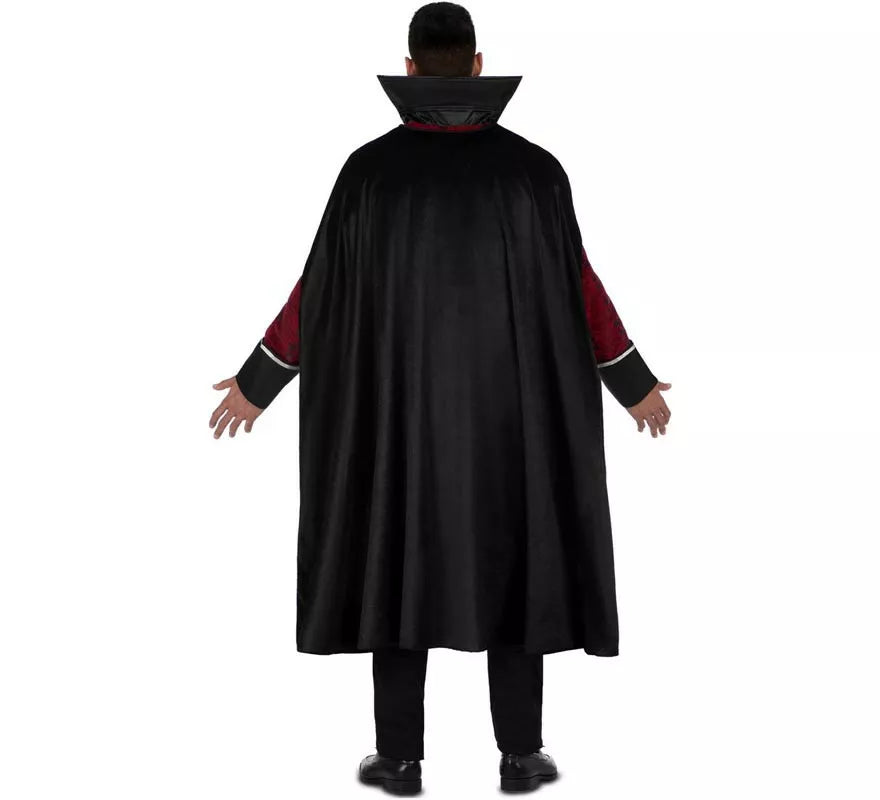 Translation missing: en.Disfraz de Rey Vampiro burdeos oscuro para hombre