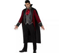 Disfraz de Rey Vampiro burdeos oscuro para hombre