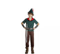 Disfraz de Robin Hood verde oscuro para niño