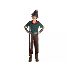 Dark Green Robin Hood Costume for Boys