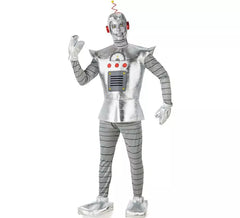 Men's Silver Antique Robot Costume.