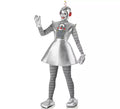 Disfraz de Robot Antiguo plateado para mujer