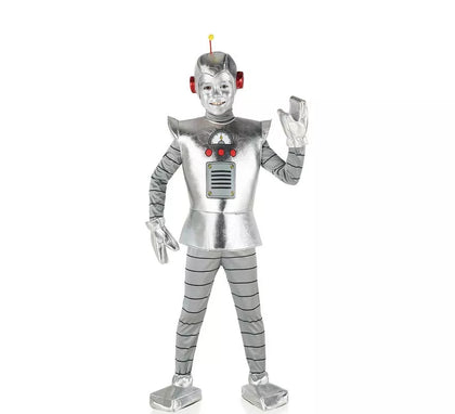 Disfraz de Robot Antiguo plateado para niño