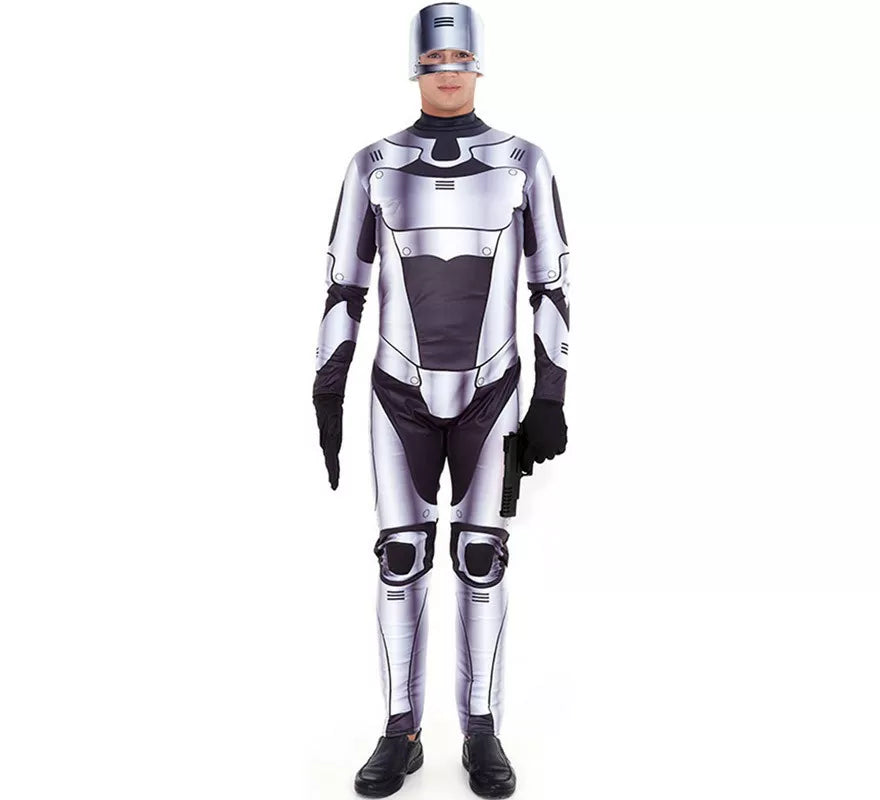 Disfraz de Robot Killer Plateado para hombre