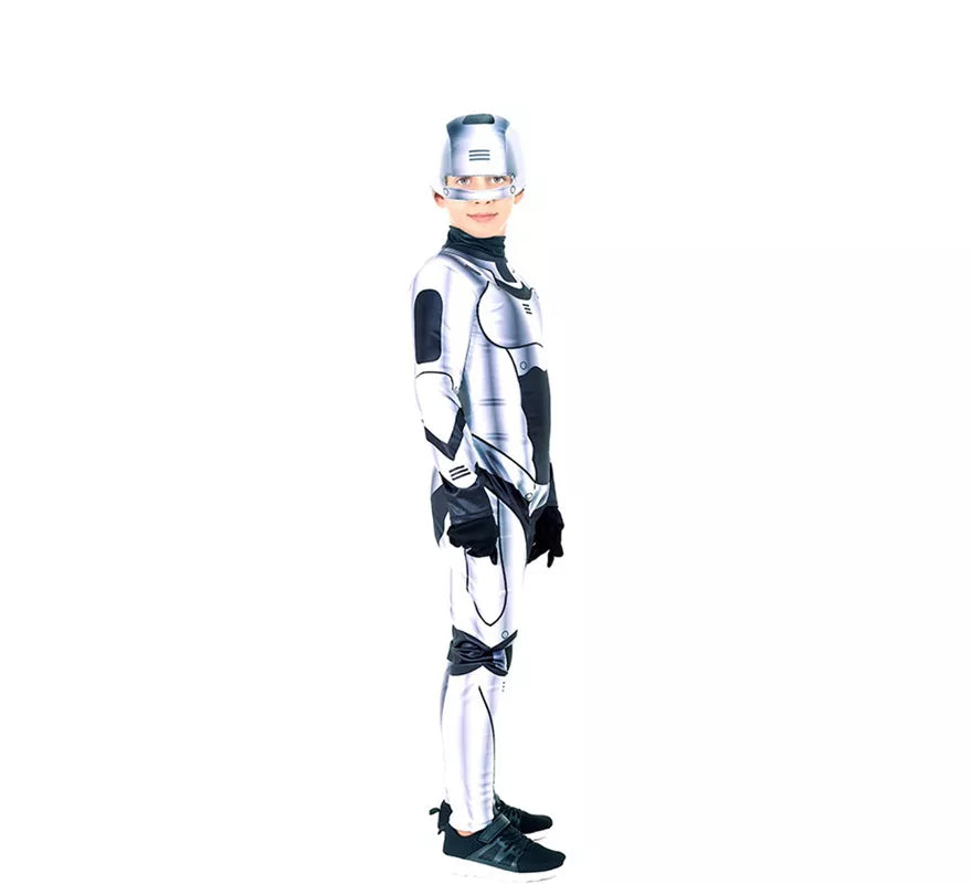 Disfraz de Robot Killer Plateado para niño