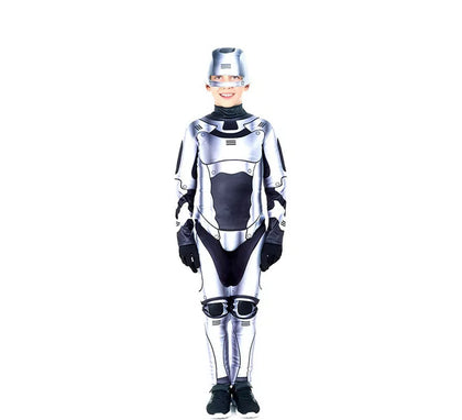 Disfraz de Robot Killer Plateado para niño