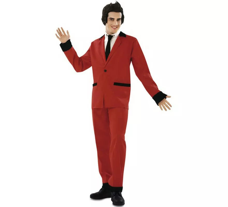 Translation missing: en.Disfraz de Rockabilly rojo para hombre
