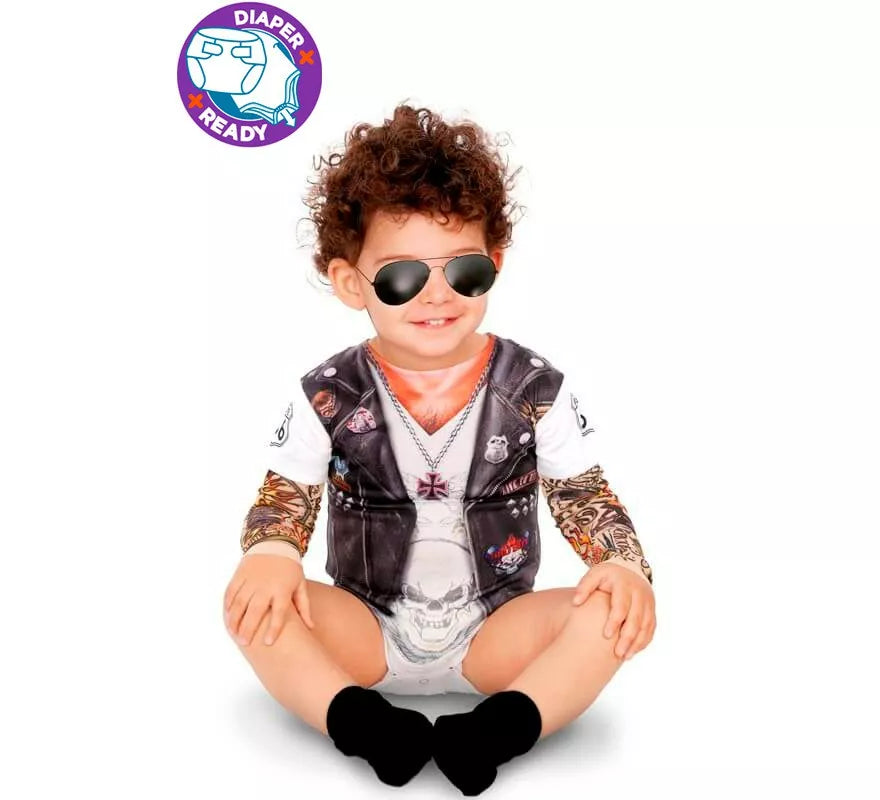 Disfraz de Rockero para bebé
