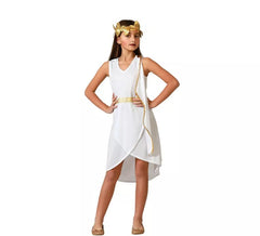 White Romana costume with gold details for girls