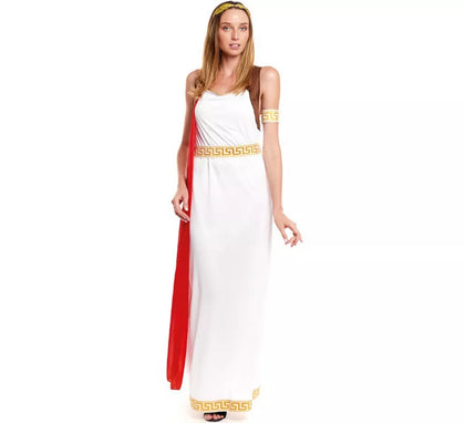 Disfraz de Romana Imperial Blanco para mujer