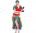 Disfraz de Rumbera multicolor para mujer