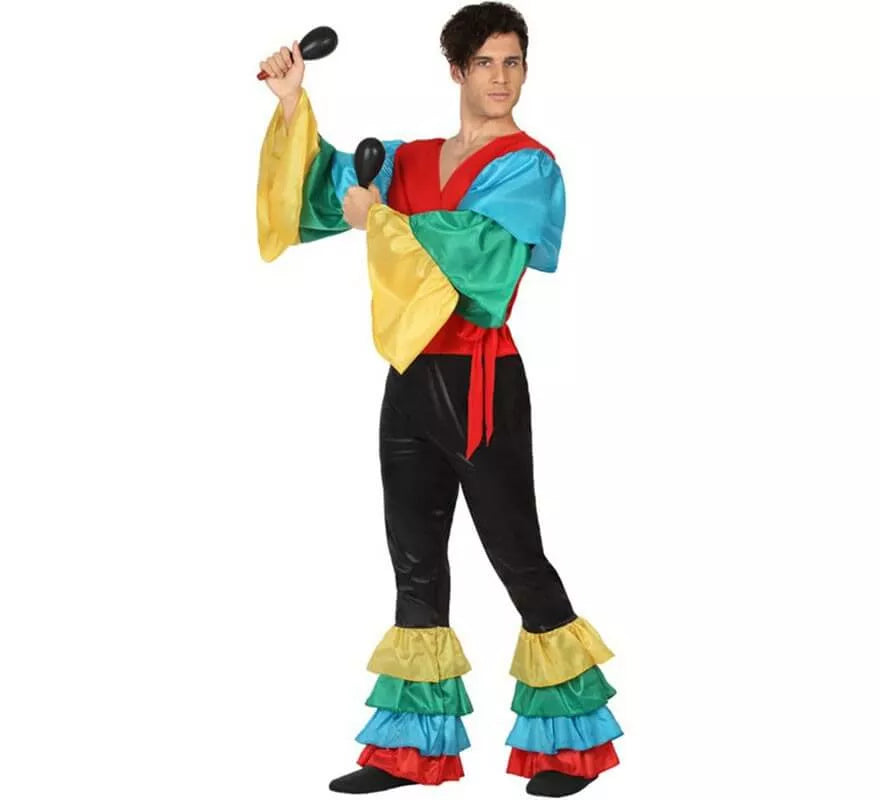 Translation missing: en.Disfraz de Rumbero Multicolor para hombre