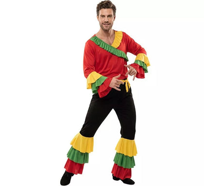 Disfraz de Rumbero Rojo para hombre