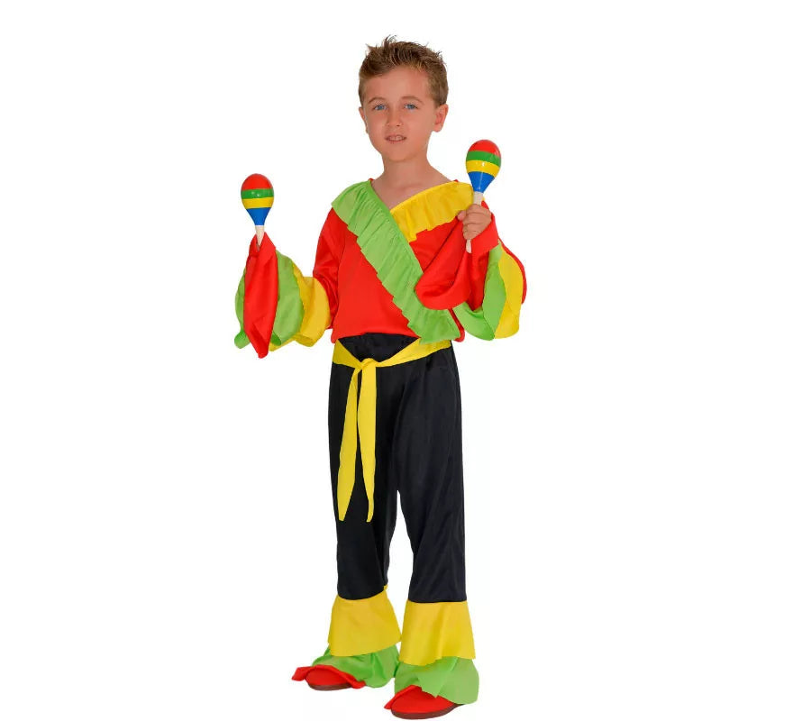 Disfraz de Rumbero Rojo para niño