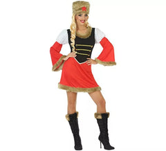 Red Russian costume for women