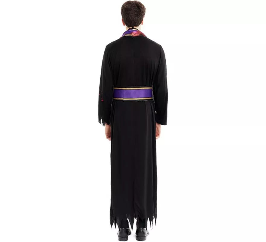 Translation missing: en.Disfraz de Sacerdote Sangriento negro con estola para hombre