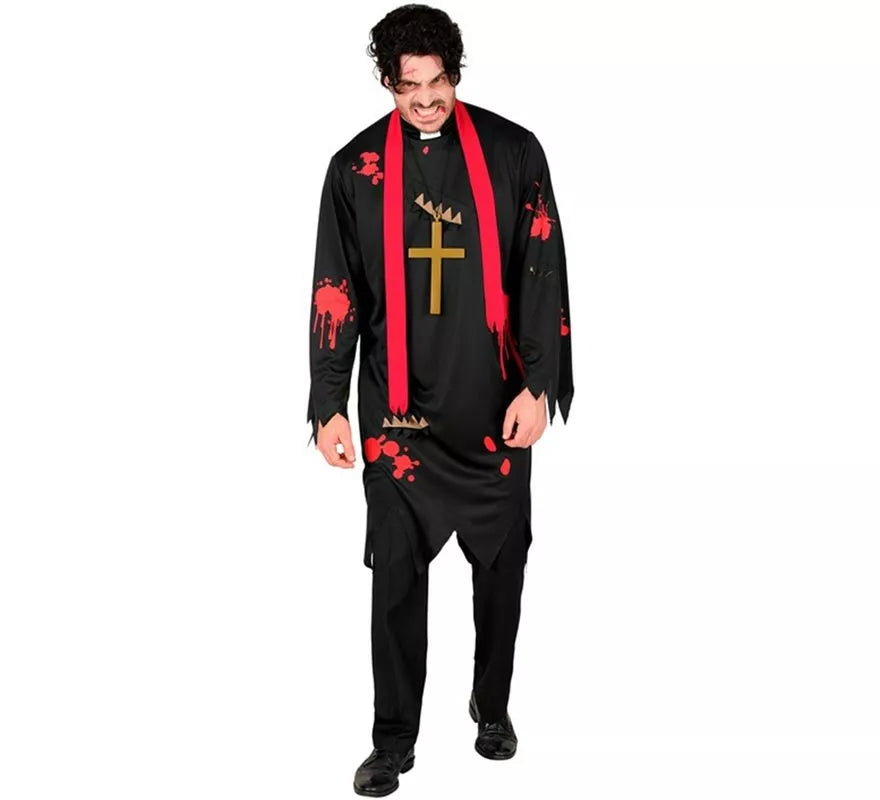 Translation missing: en.Disfraz de Sacerdote Zombie para hombre