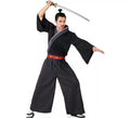 Disfraz de Samurai negro y rojo para hombre