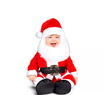 Disfraz de Santa con Barba y Sonido para bebé