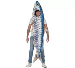 Sardine costume with fins for adults
