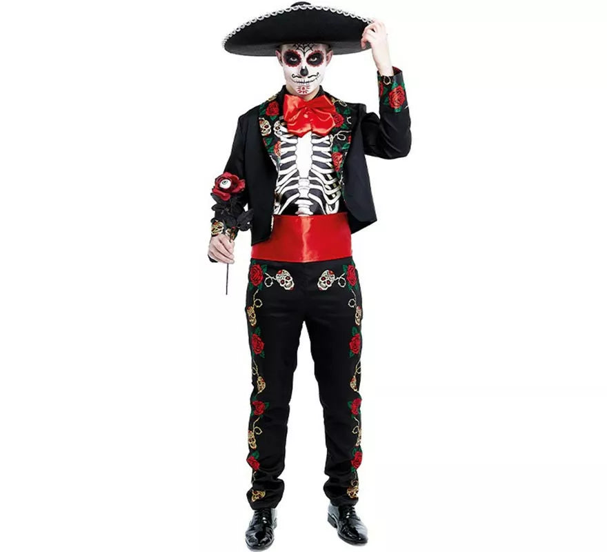 Disfraz de Señor Catrin Día de los Muertos para hombre