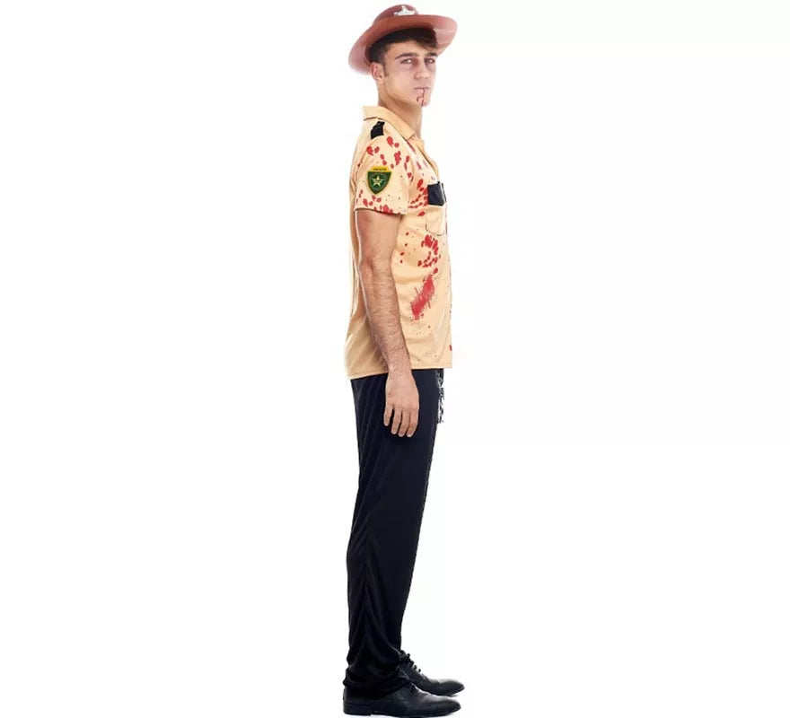 Disfraz de Sheriff Zombie para hombre