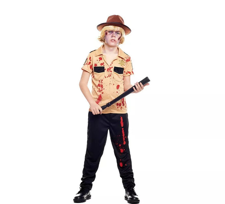 Disfraz de Sheriff Zombie para niño