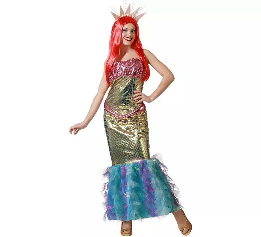 Translation missing: en.Disfraz de Sirena multicolor para mujer