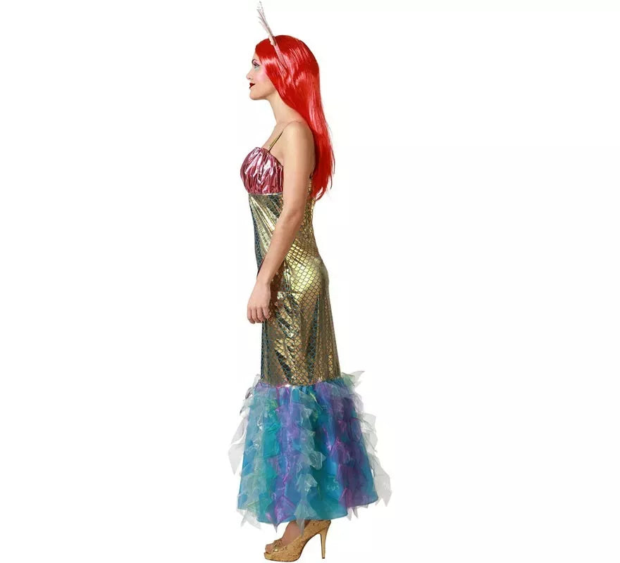 Translation missing: en.Disfraz de Sirena multicolor para mujer