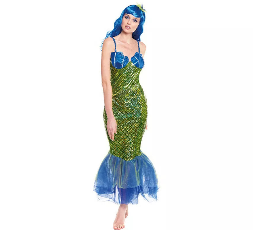 Translation missing: es.Disfraz de Sirena Verde Oscura para mujer