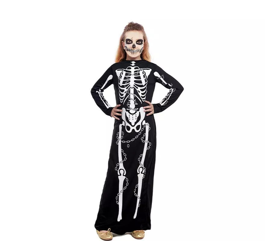 Disfraz de Skull Lady para niña