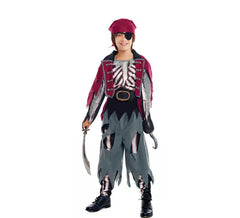 Skull Pirate Costume for Boys