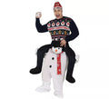 Disfraz de Snowman montando Muñeco de nieve para adulto