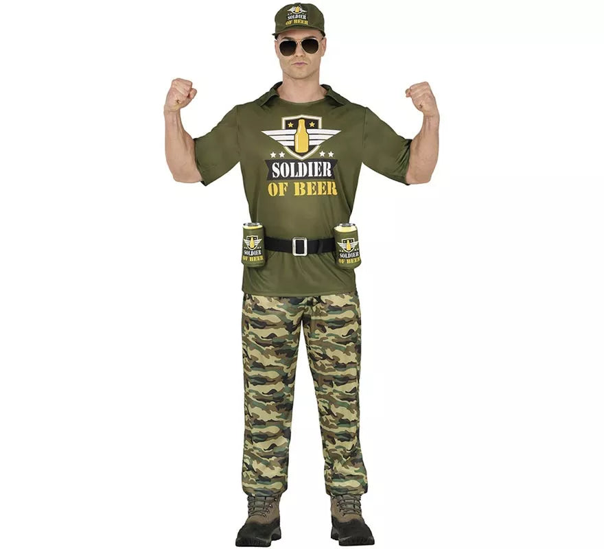 Disfraz de Soldado de la Cerveza para hombre