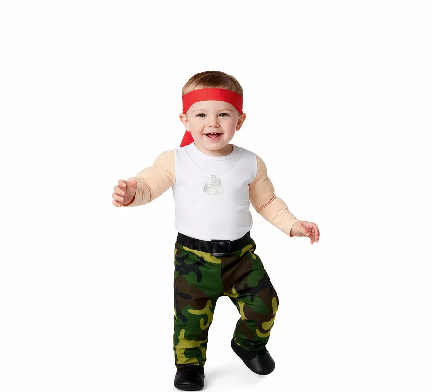 Disfraz de Soldado Militar Rambo para bebé