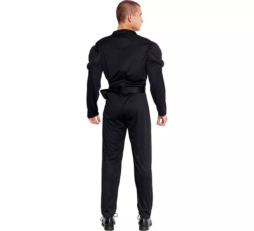 Translation missing: en.Disfraz de Soldado SWAT Musculoso negro para hombre