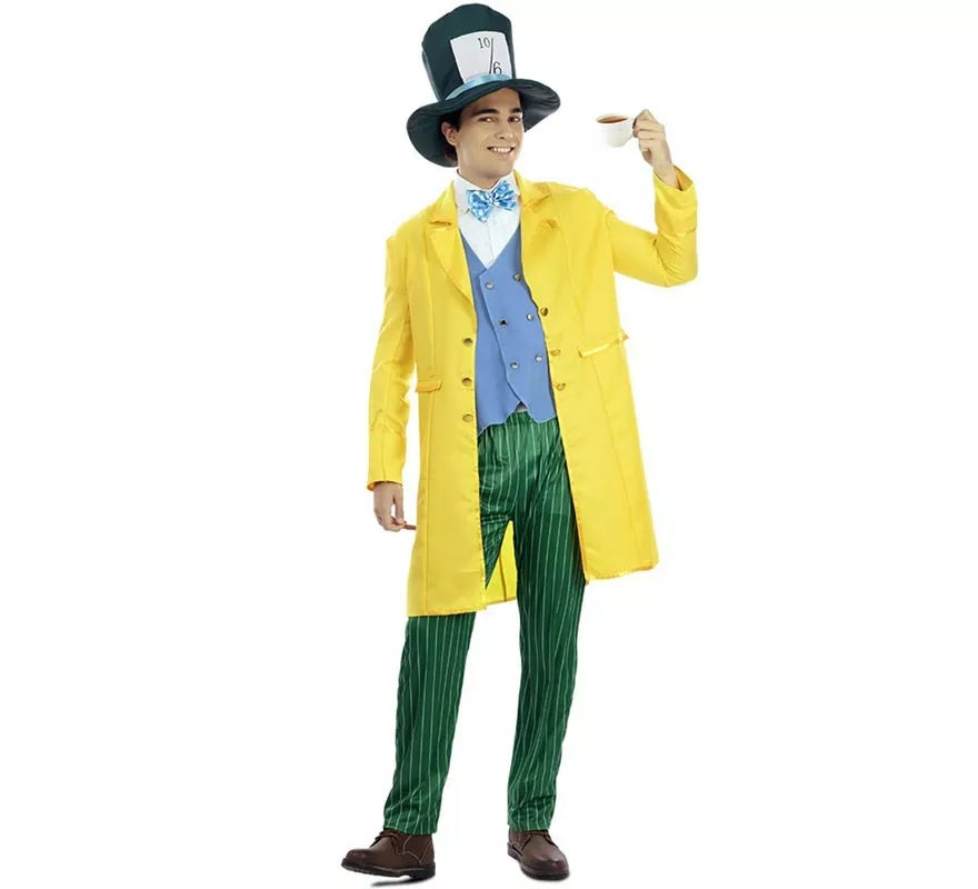 Disfraz de Sombrerero amarillo para hombre