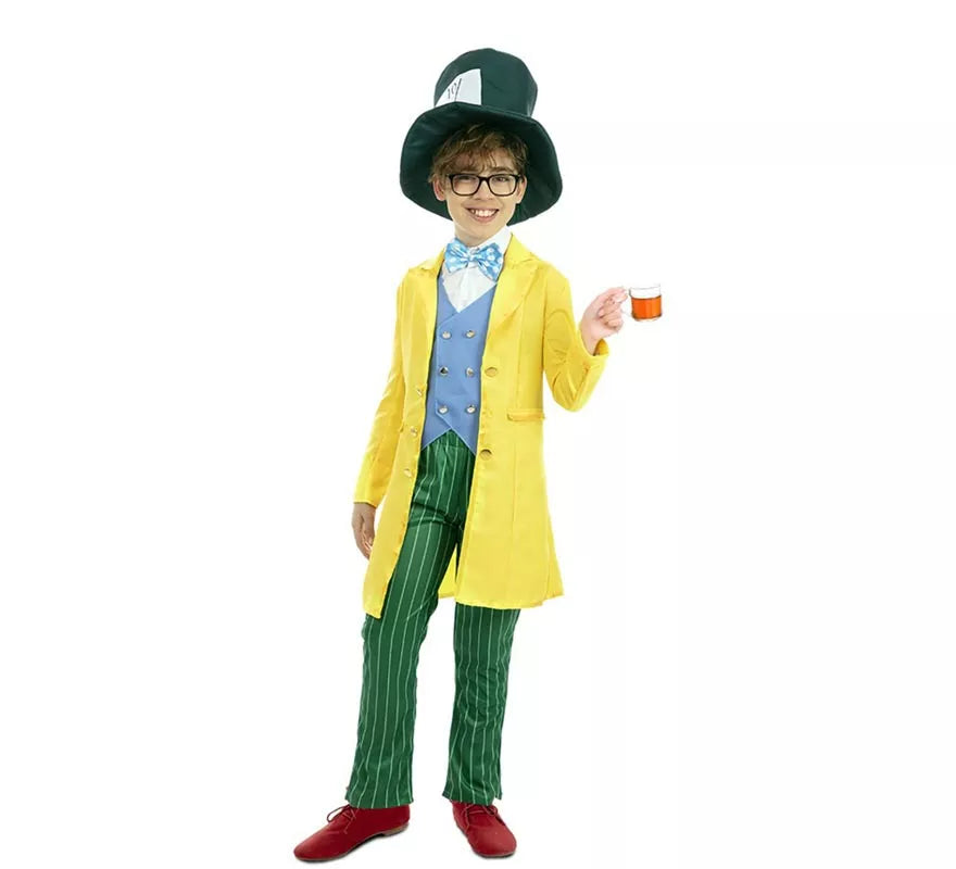 Disfraz de Sombrerero amarillo para niño