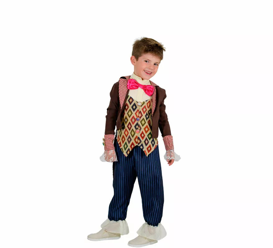 Disfraz de Sombrerero Loco con chaqueta para niño