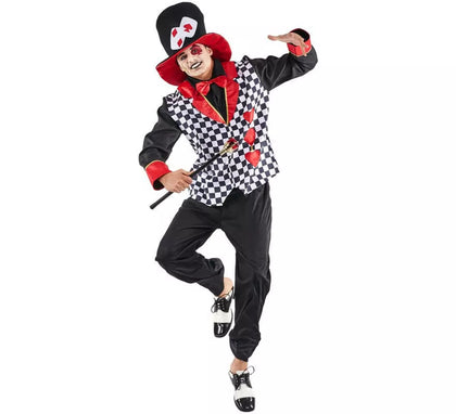 Disfraz de Sombrerero Loco Corazones para hombre