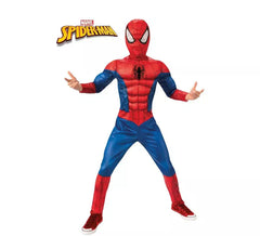 Black Line Muscle Spiderman Costume for Boys